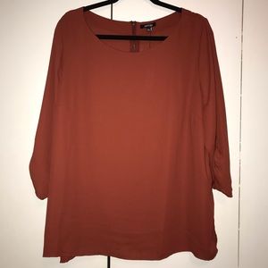 🌰 Apt.9 3/4 Sleeve Boatneck Blouse
